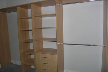 Wardrobe Internals - Coloured Laminate